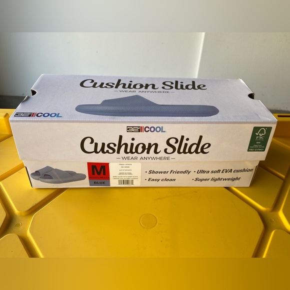 32 Degrees COOL Cushion Slide - Blue - Medium - Picture 7 of 8